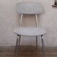 1950s chrome and fabric compass base chair
