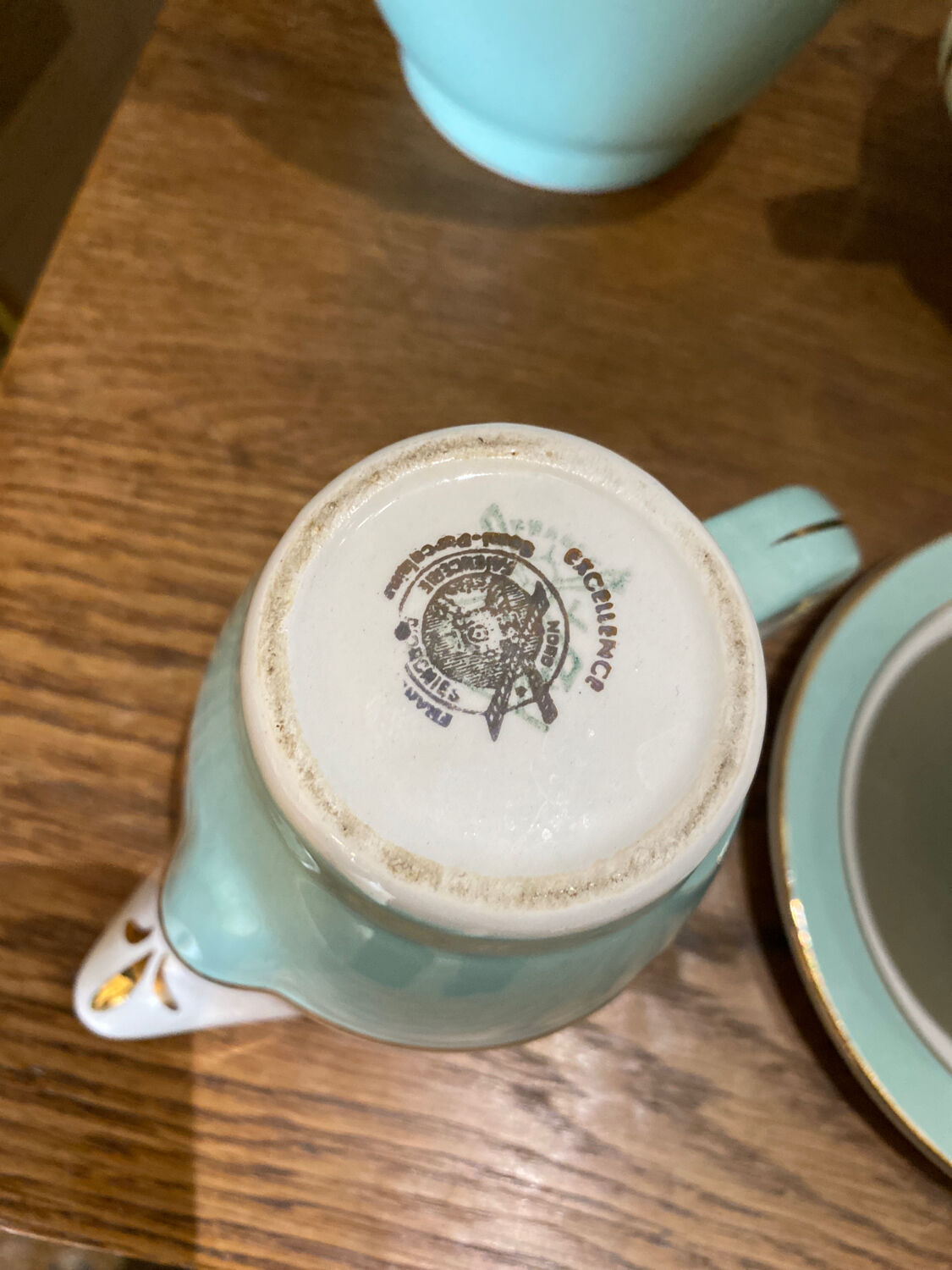 Dorchies earthenware coffee set 8 cups