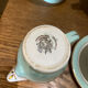 Dorchies earthenware coffee set 8 cups