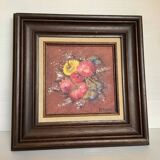 Bouquet of flowers oil on canvas painting Rabaey