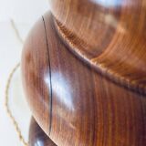Lampe organique en palissandre