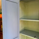 Antique Parisian wardrobe in sage green patina