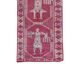 Vintage Turkish rug from Oushak, hand-woven 87x302 cm