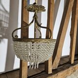 Napoleon III basket chandelier with tassels