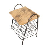 60s side table metal and wood