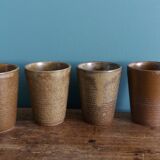 Digoin stoneware mugs, glasses, and cups.