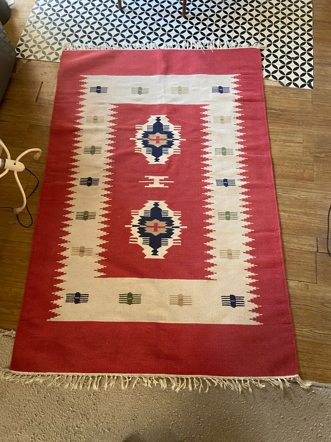 Ethnic wool kilim