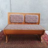 Vintage oak bench storage bench