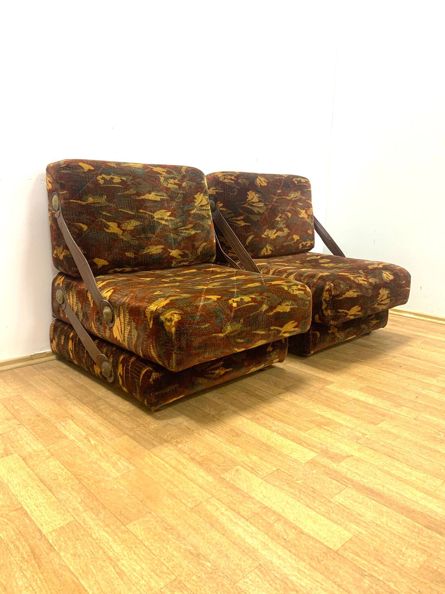 Fauteuils rétro, Tchécoslovaquie, années 1970 (lot de 2)