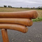 Set of 4 solid organic chairs