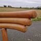 Set of 4 solid organic chairs