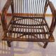 Lot de 2 Fauteuils de jardin en rotin et bambou -Vintage -Années 60 - avec coussins - vernis satin