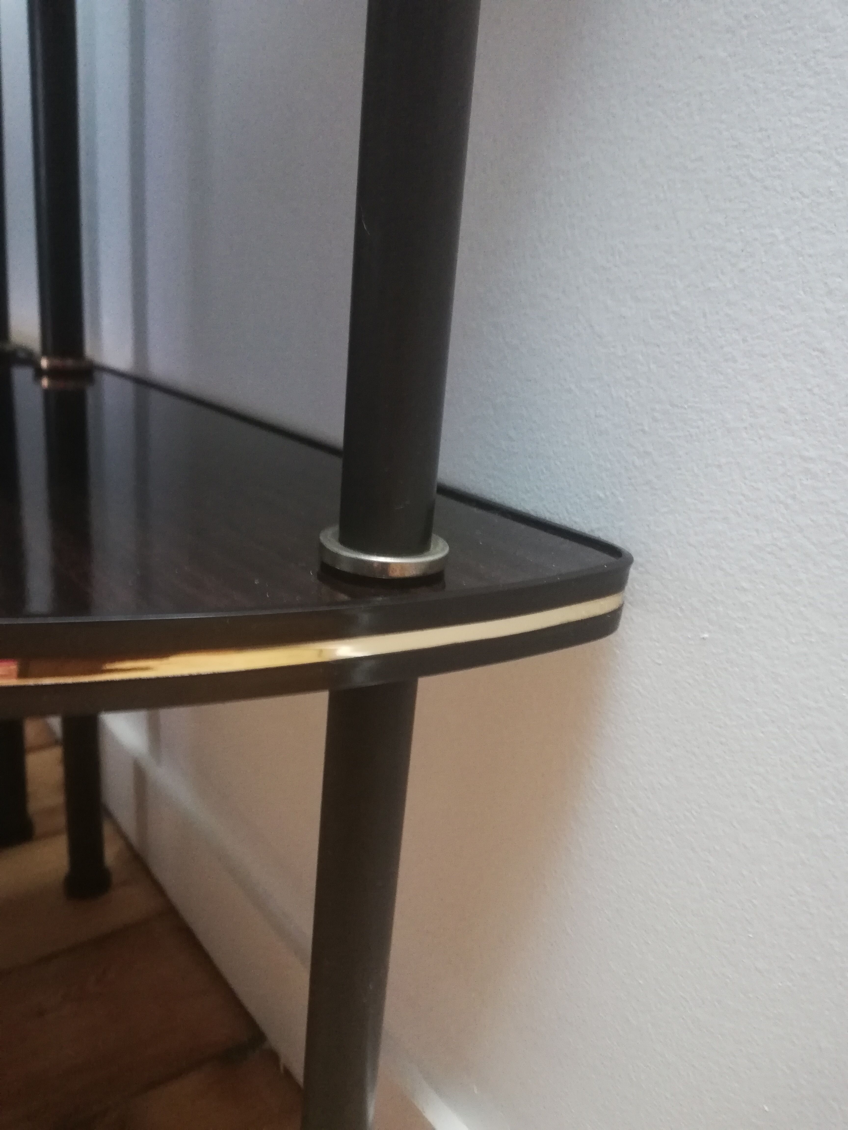 Pair of corner shelves