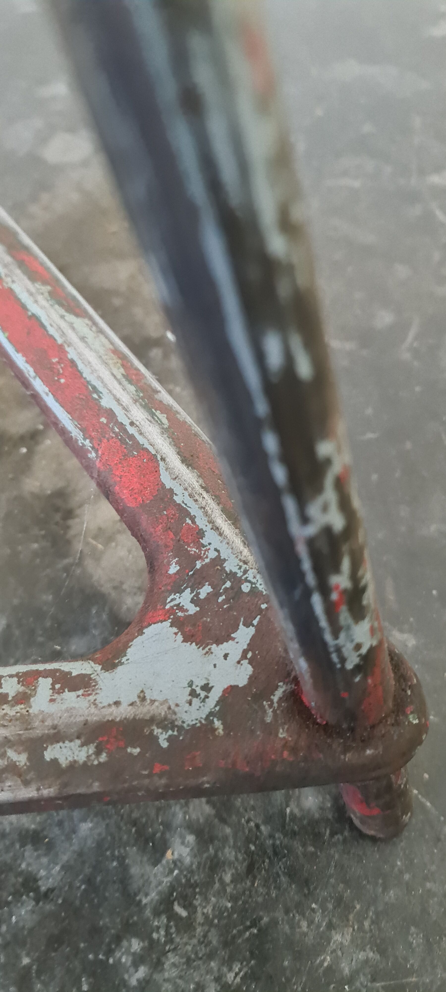 Metal and wood industrial stool