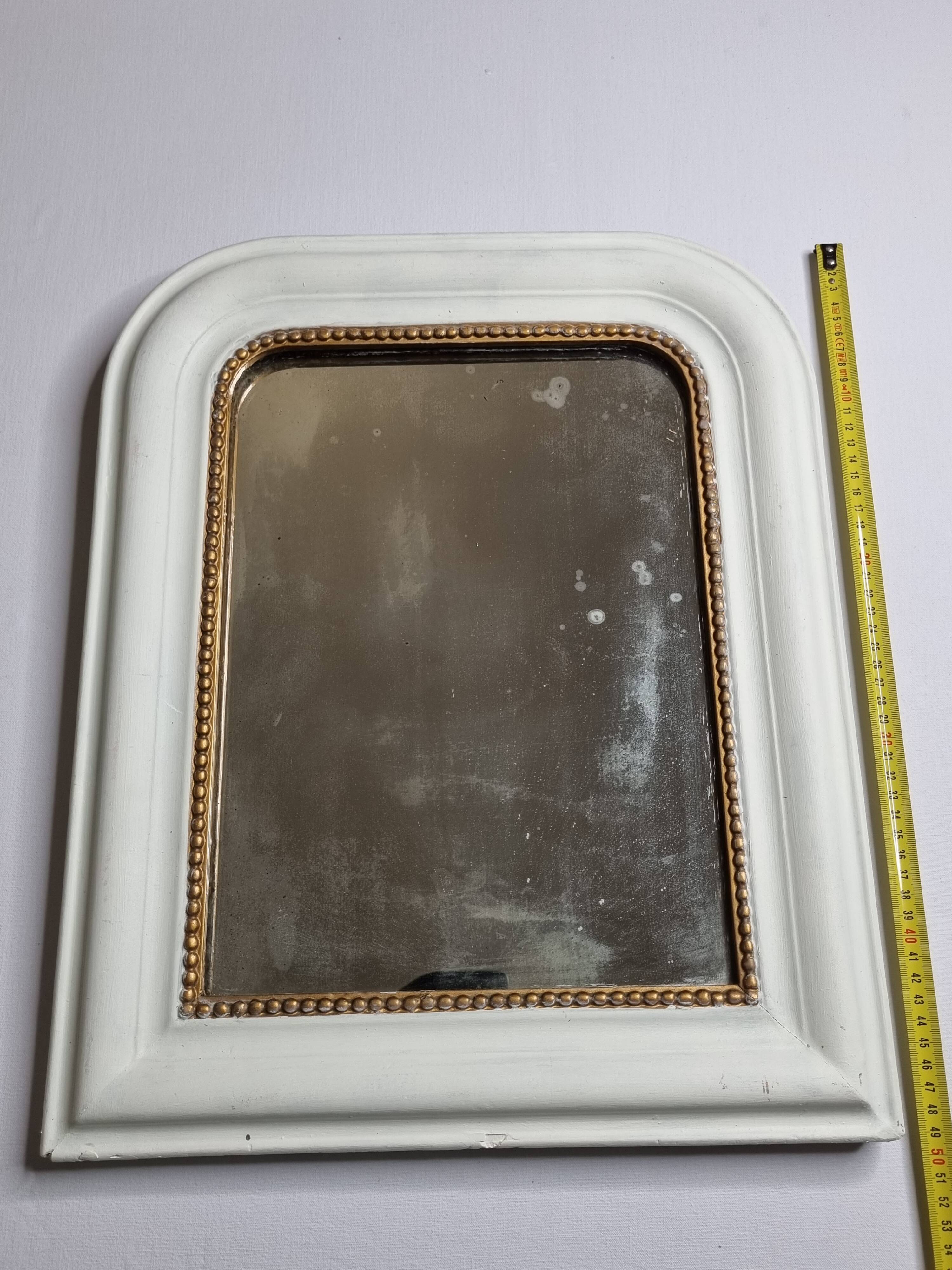 Miroir à poser vintage de style Louis Philippe 49 cm x 40 cm