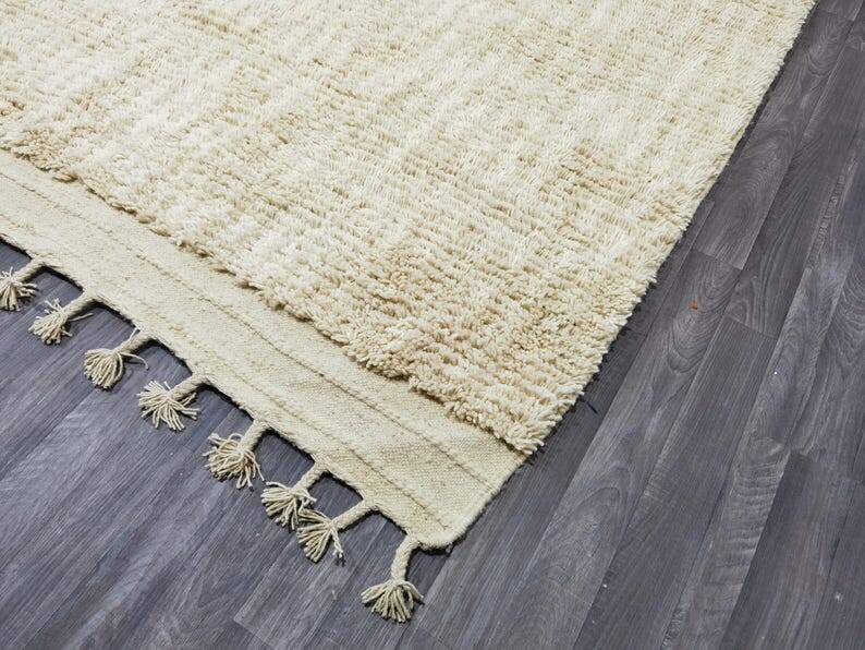 Tapis berbère en laine naturel 250/150cm