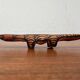 2 figurines animales vintage en bois sculpté, art aborigène australien