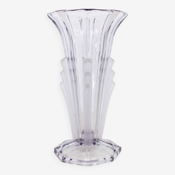 Vase Art Deco en verre 1930