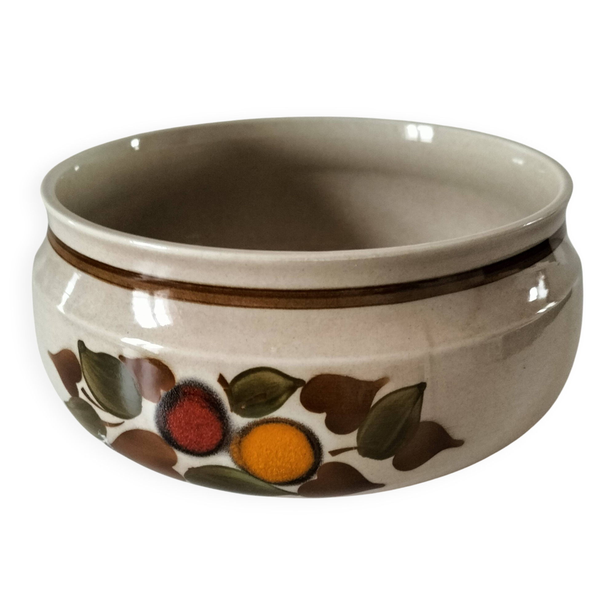 Villeroy & Boch dish, vintage beige stoneware from the 1970s