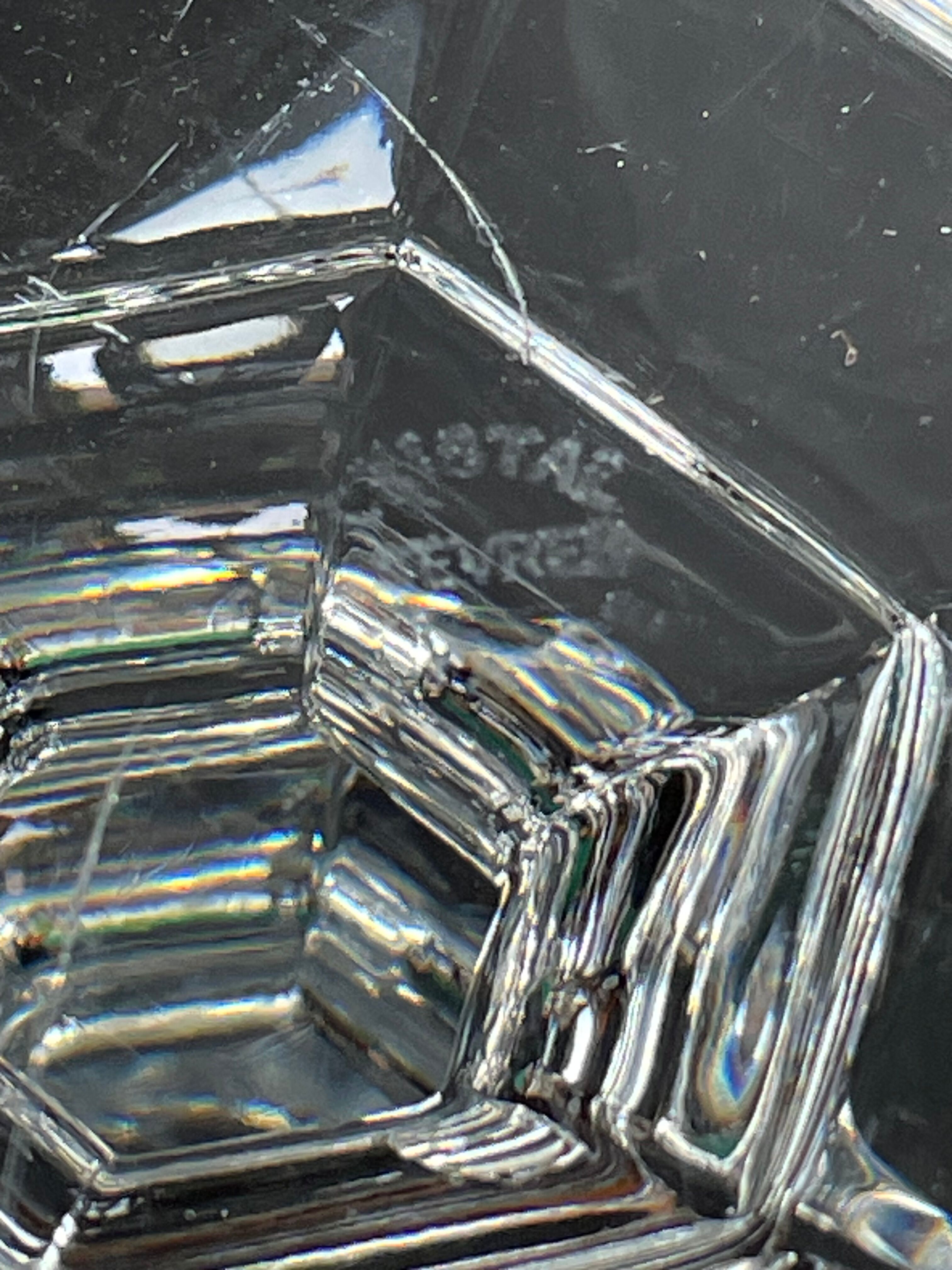 Sèvres crystal vase stamped