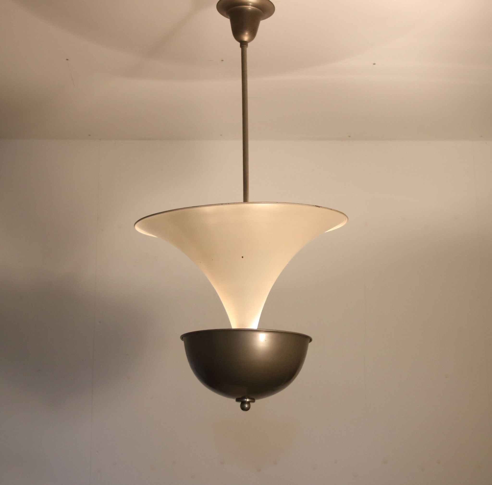 1930s Art deco hanging lamp from the Netherlands