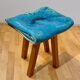 Stool in porcelain & oak by Judith van den Boom, Netherlands, 2012