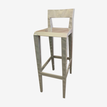 Mr.B stool with grey backrest - Cappellini