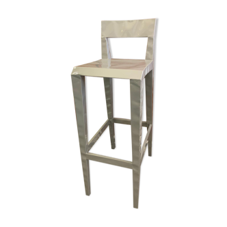 Tabouret Mr. B avec dossier couleur gris - Cappellini