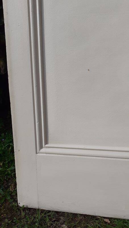 Communication door 1 translucent glass H233.5xL84.5cm old 20th century