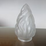 Tulip in frosted satin glass