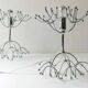 Deux lampes d'appoint ou de table Sputnik en chrome de Gaetano Sciolari, Italie milieu du siècle, années 1960