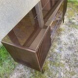 Grundig Scandinavian Hifi sideboard in wood and lacquered rosewood
