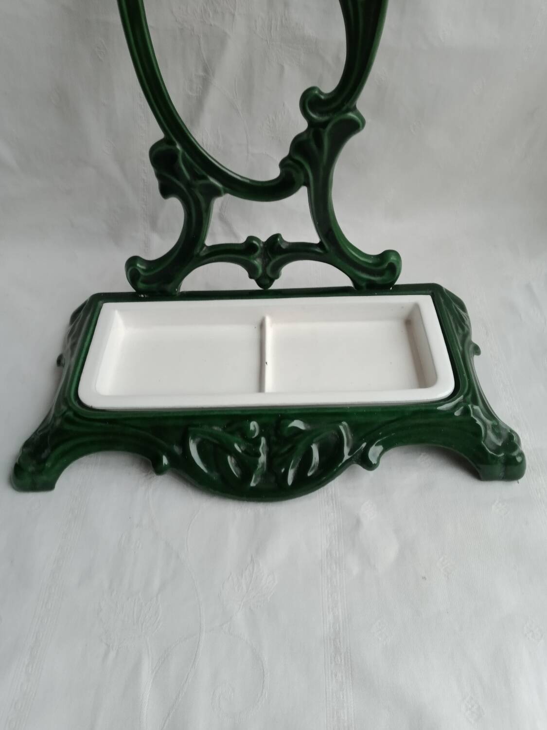 Art Nouveau style cast iron umbrella stand