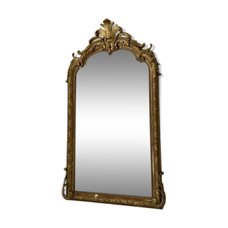Antique 19th century pediment mirror