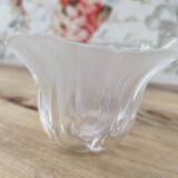 Flower-shaped crystal candle holder by Swedish designer Mats Jonasson