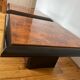 Duo de tables basses loupe d’orme vintage