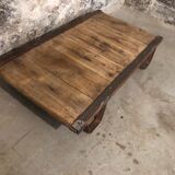 Coffee table former industrial loft lounge