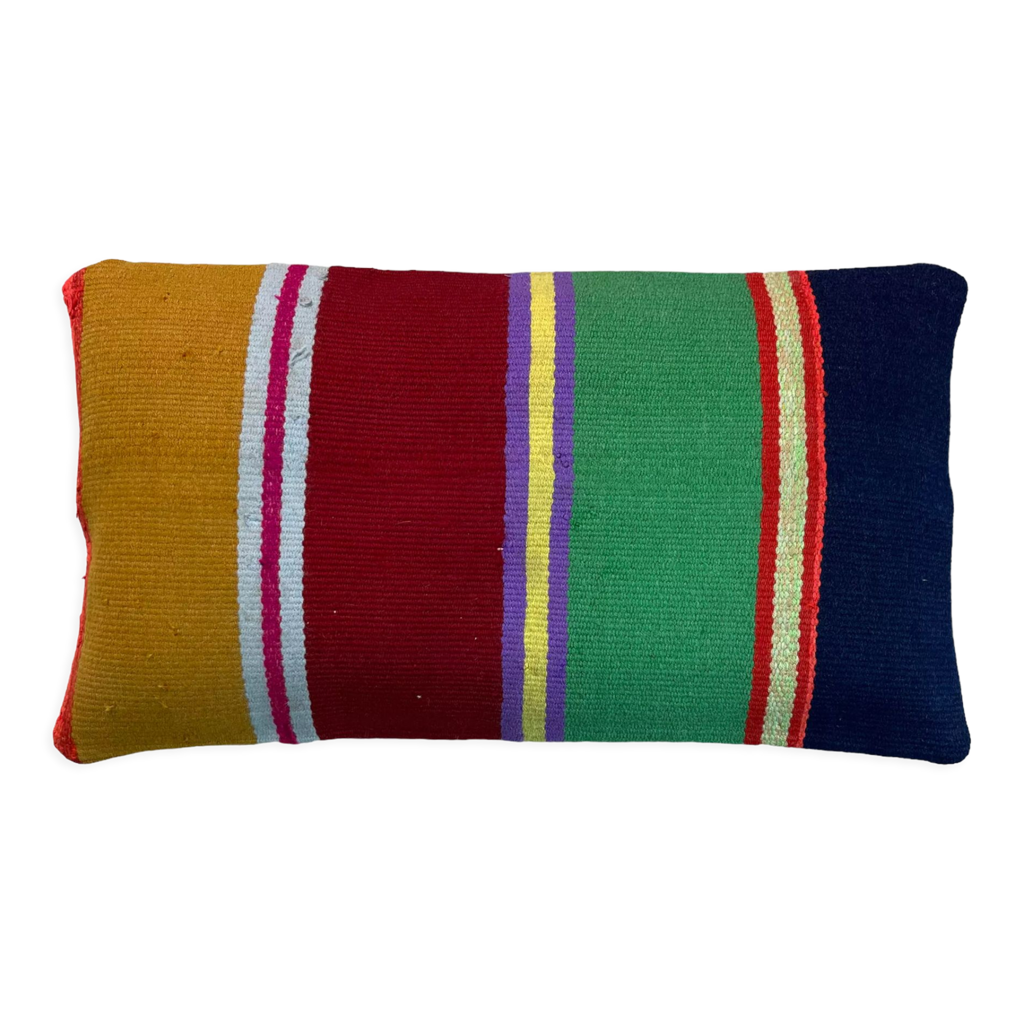Vintage turkish kilim cushion cover 30x50cm
