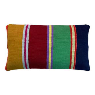 Vintage turkish kilim cushion cover 30x50cm