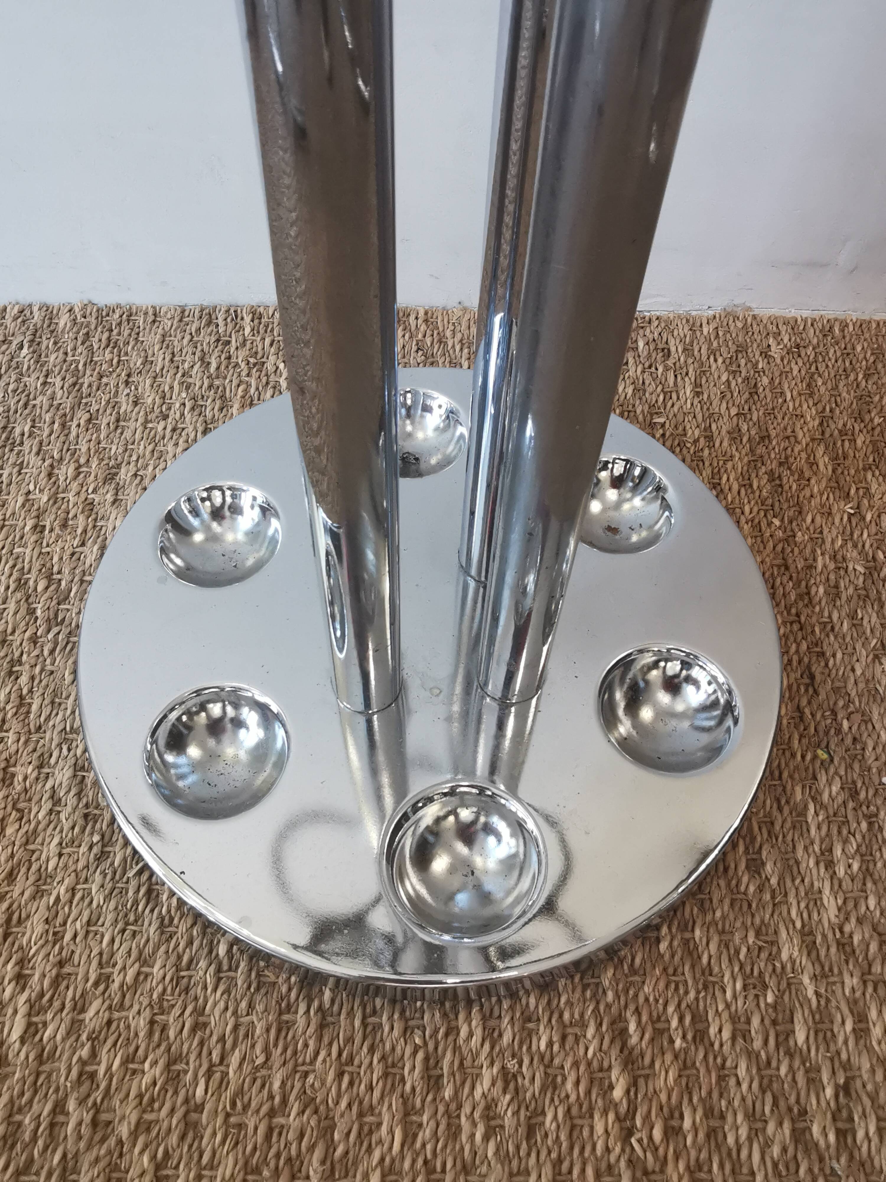 Italian vintage coat rack and umbrella holder Space Age 70s