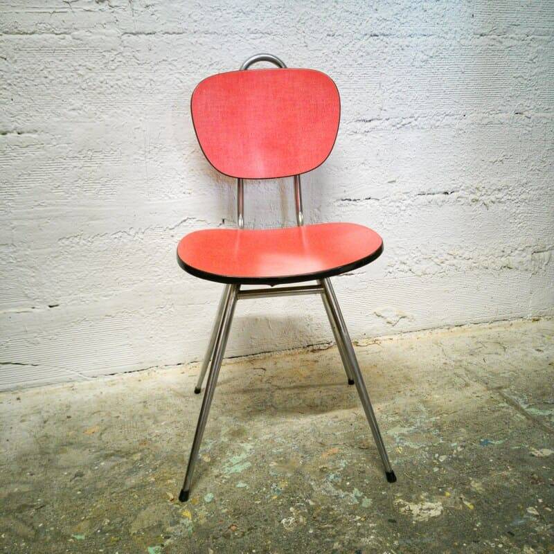 Red formica chair