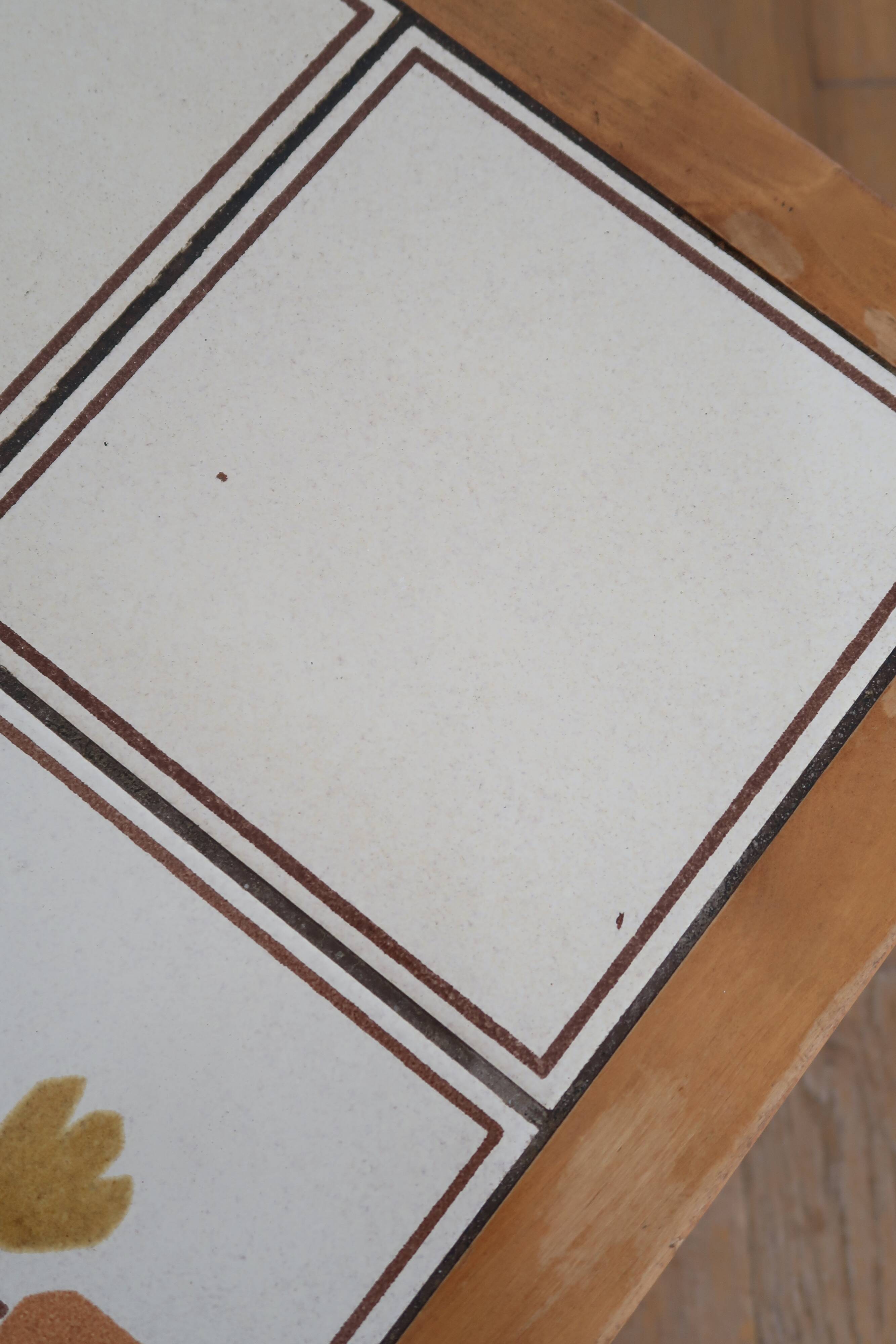 Brutalist coffee table ceramic top