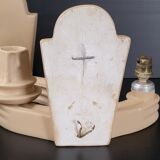 Paire d'appliques en plâtre 1940 vintage