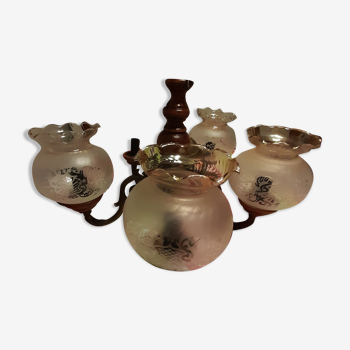 Vintage 5-spoke chandelier