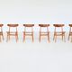 Chaises de salle à manger Hans Wegner Sawbuck CH30 Carl Hansen & Son Danemark 1952