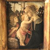 Retable icône italien en bois
