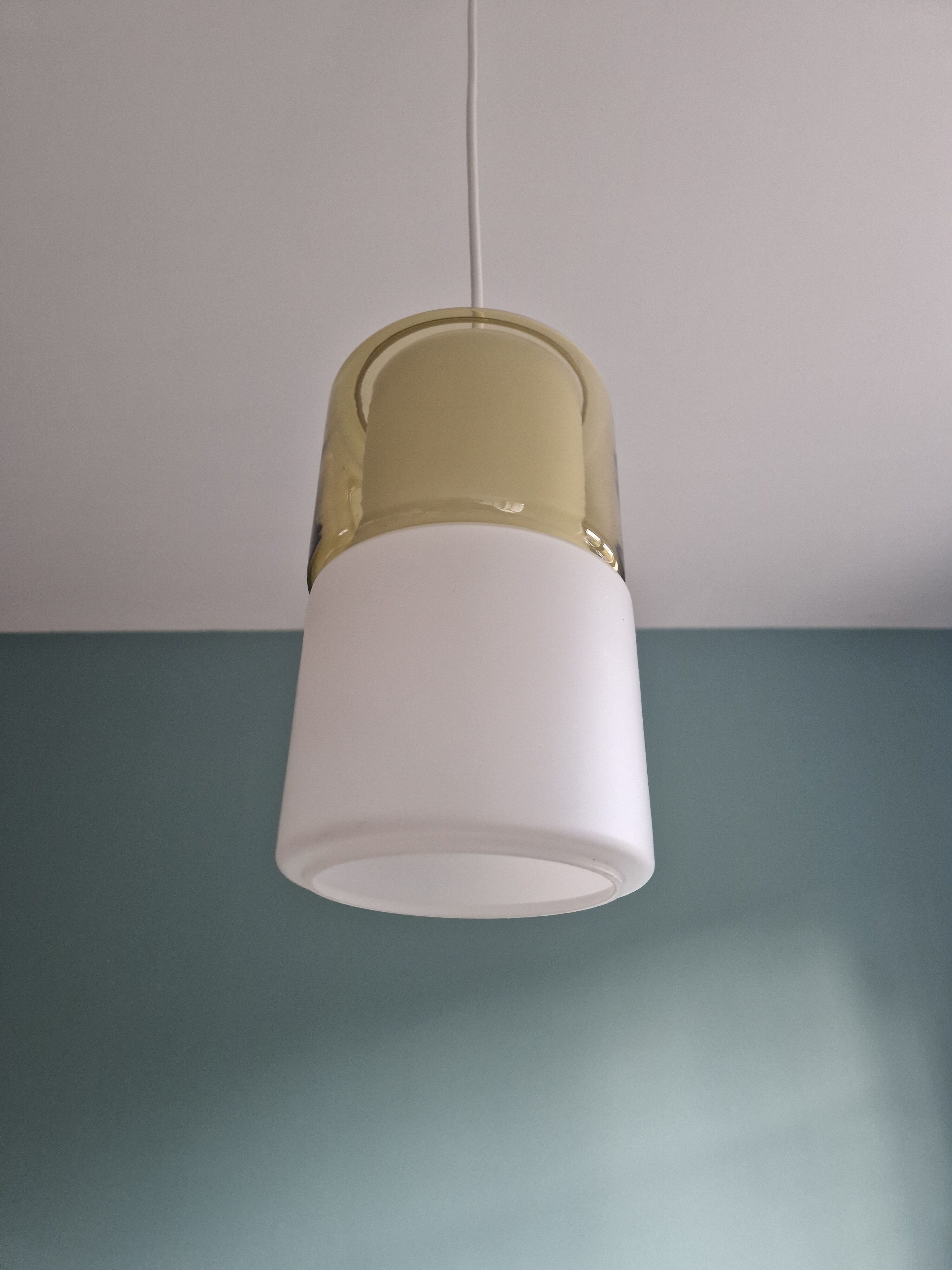 Suspension in opaline and colored glass, Peill & Putzler, 60s