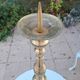 Large gilded bronze candlestick from the 19th century, height 67.5 cm.