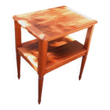 Louis XVI style mahogany and rosewood side table from the 1950s