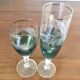 6 wine glasses and 6 crystal champagne flutes